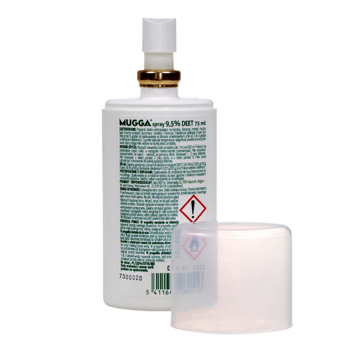 Preparat przeciw insektom Mugga Spray DEET 9,5% 75ml