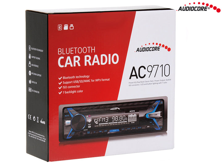 Radioodtwarzacz MP3/WMA/USB/RDS/SD Audiocore AC9710 B