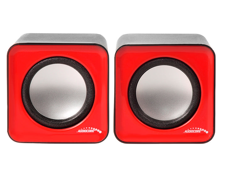 Głośniki komputerowe 6W USB Red&Black Audiocore, AC870 R