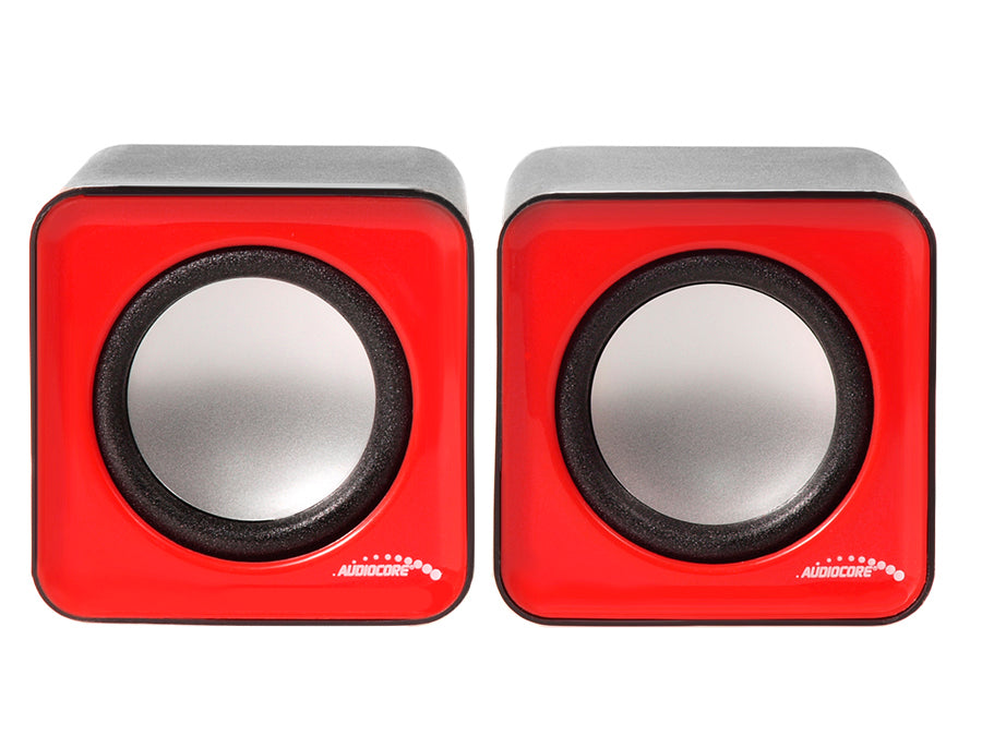 Głośniki komputerowe 6W USB Red&Black Audiocore, AC870 R
