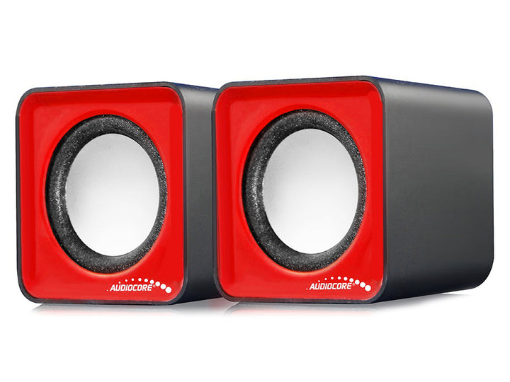 Głośniki komputerowe 6W USB Red&Black Audiocore, AC870 R