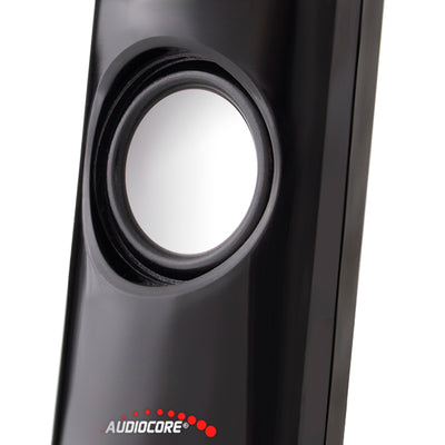 Głośniki komputerowe 8W zasilanie USB Black Audiocore AC860
