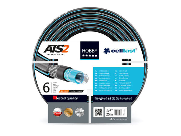 Wąż ogrodowy 6-warstwowy Cellfast Hobby ATS2 3/4" 25m