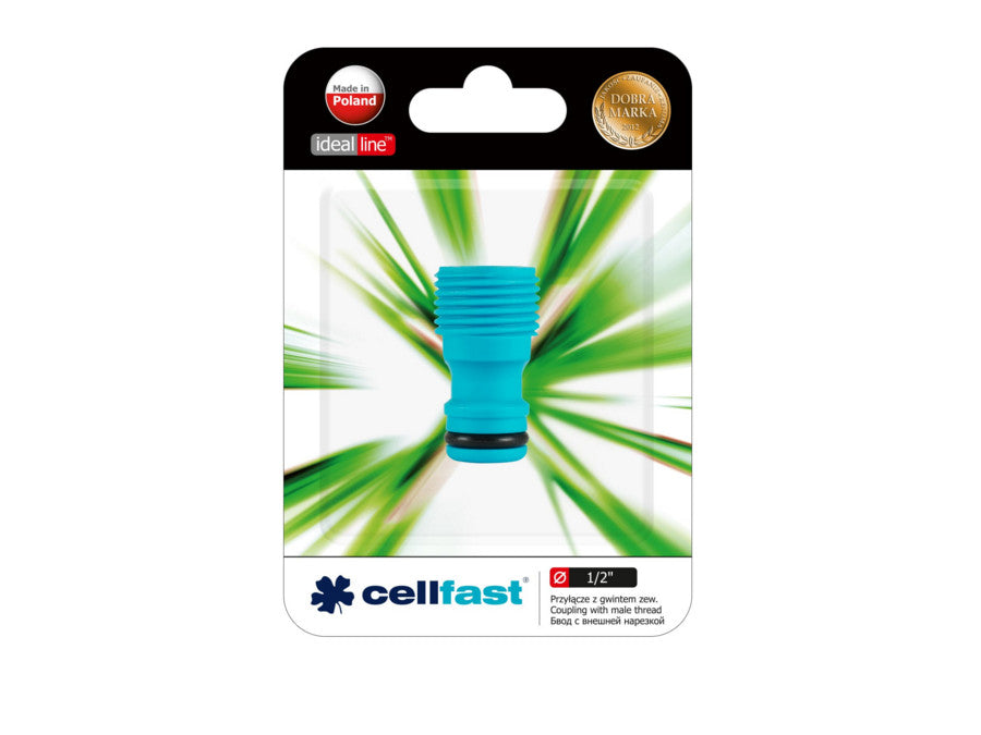 Przyłącze z gwintem zewnętrznym 1/2" Cellfast Ideal Line