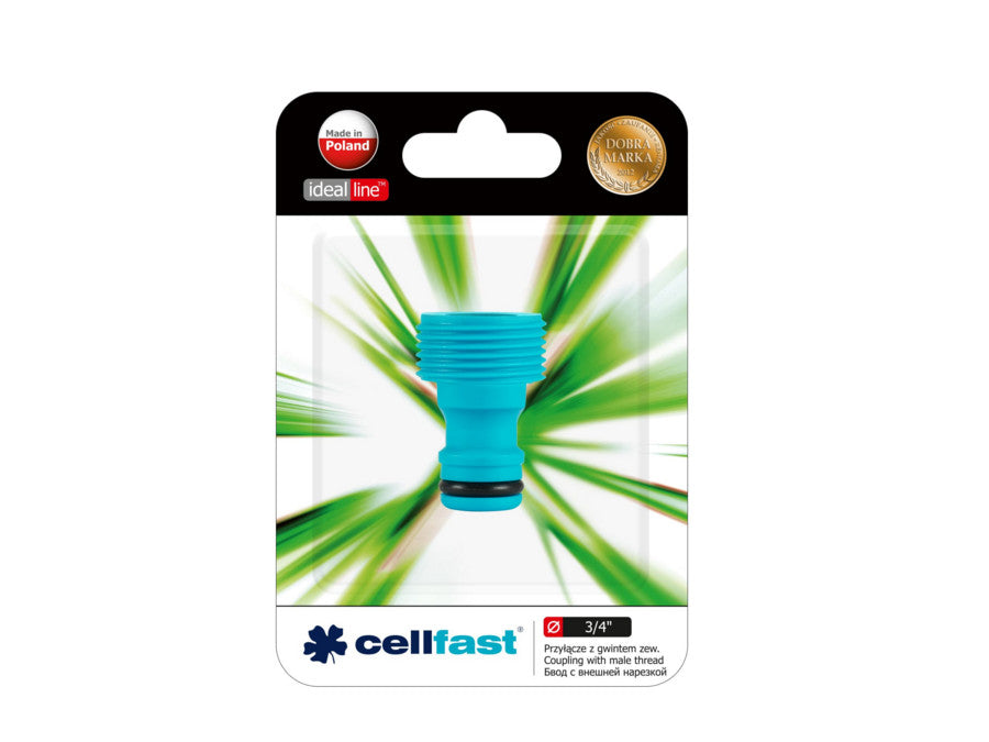 Przyłącze z gwintem zewnętrznym 3/4" Cellfast Ideal Line