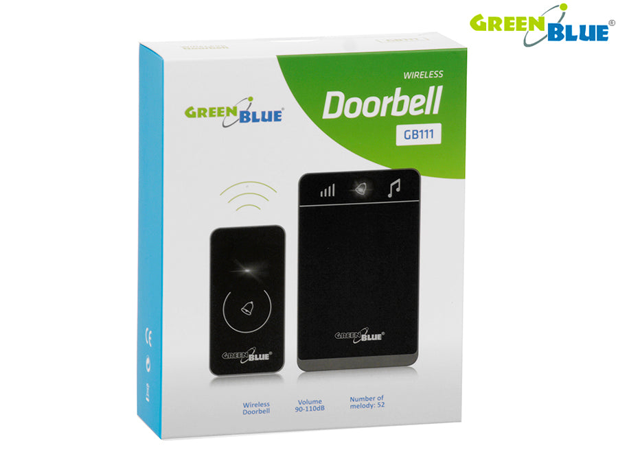 GreenBlue Dzwonek bezprzewodowy GB111 W dotykowy, zasięg 150m