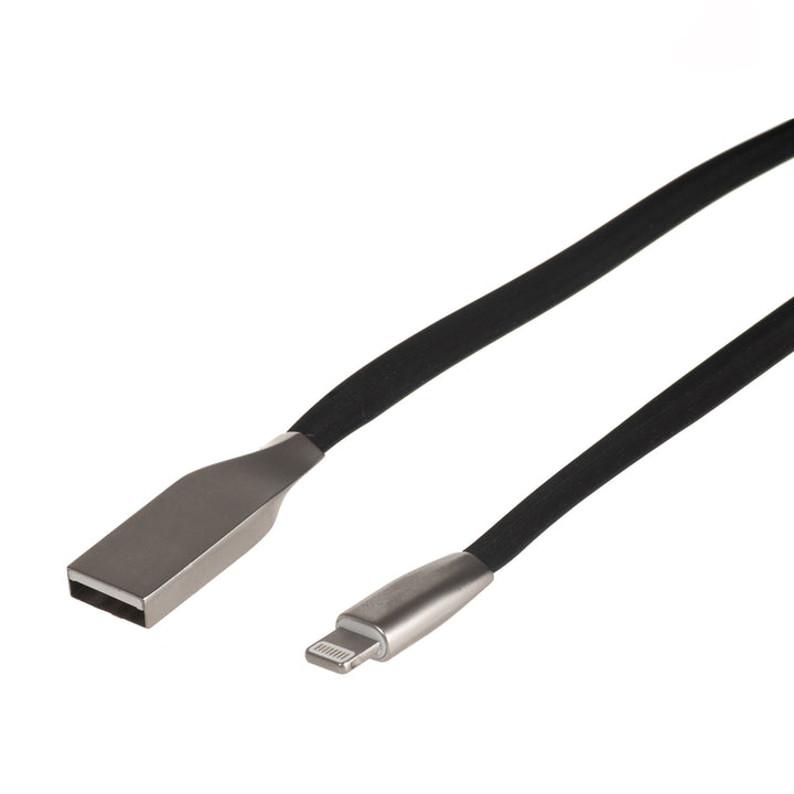 Kabel USB AM do Iphone 8PIN Płaski 1m czarny MCTV-832B