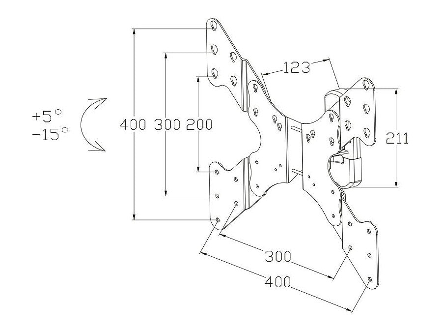 Uchwyt do telewizora wieszak 23-42" 40kg Blow X WS17