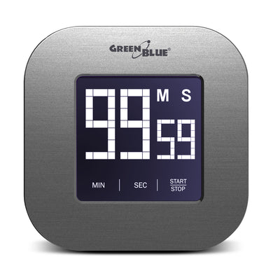 Cyfrowy timer, stoper, minutnik GreenBlue, magnetyczny z dotykowym ekranem, GB524