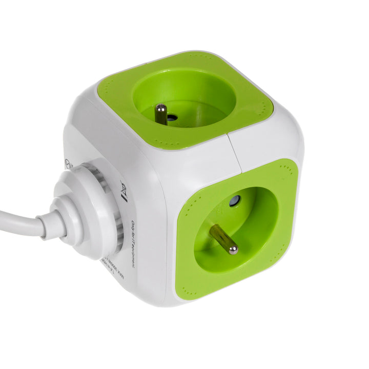 MagicCube poczwórne gniazdko prądowe GreenBlue, 2 wejścia USB, 1,4m, GB118