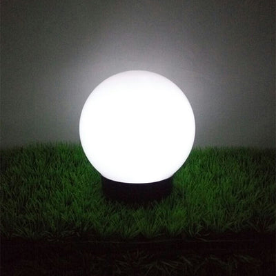 Solarna lampa GreenBlue, wolnostojąca, ogrodowa, kula 25x25x58cm, bialy LED, GB166