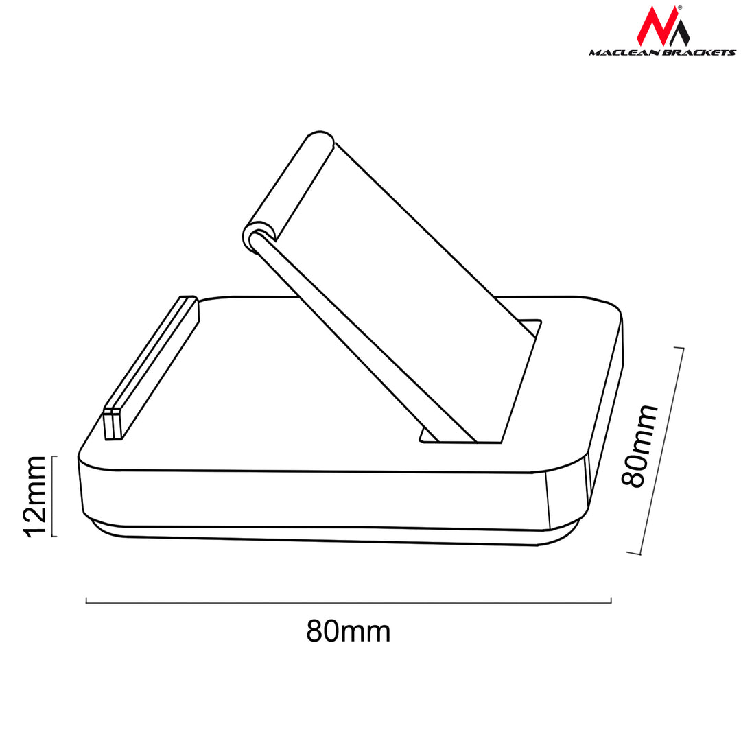 Podstawka do tabletu telefonu Maclean Comfort Series MC-745 - aluminium