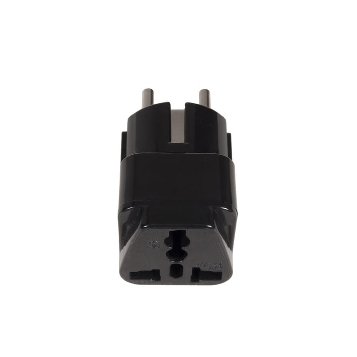 Adapter gniazdo UK na wtyk EU uniwersalny czarny Maclean MCE155