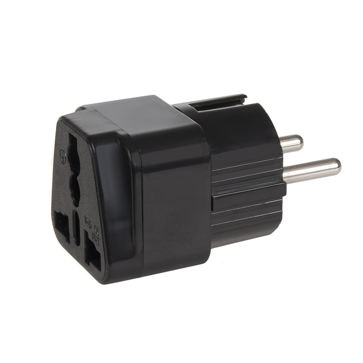 Adapter gniazdo UK na wtyk EU uniwersalny czarny Maclean MCE155