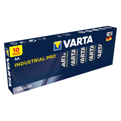 10 x MOCNE BATERIE ALKALICZNE VARTA INDUSTRIAL AA 10x baterie LR6/AA Varta Industrial