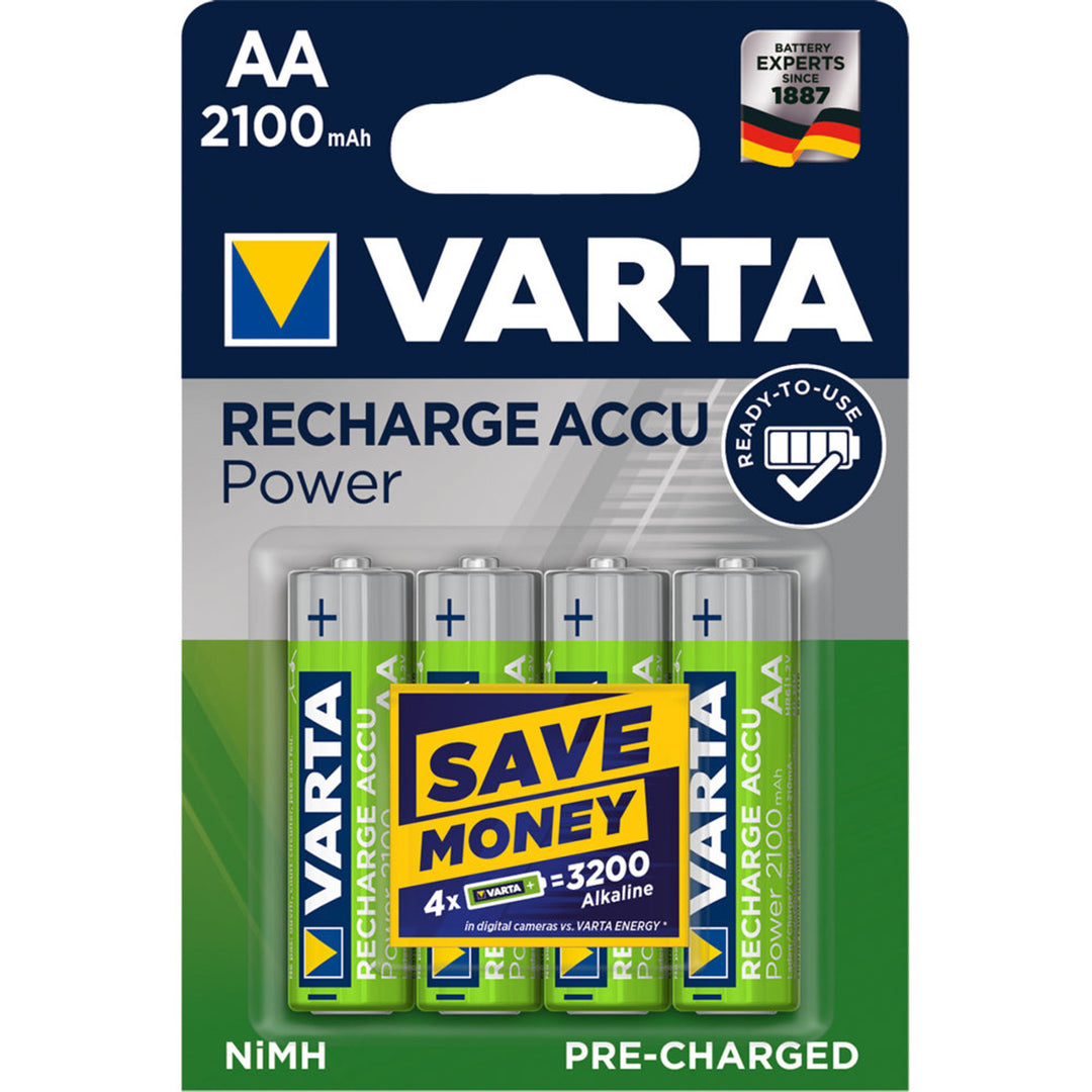 4 x AKUMULATORKI VARTA READY2USE R6 AA 2100mAh 1,2