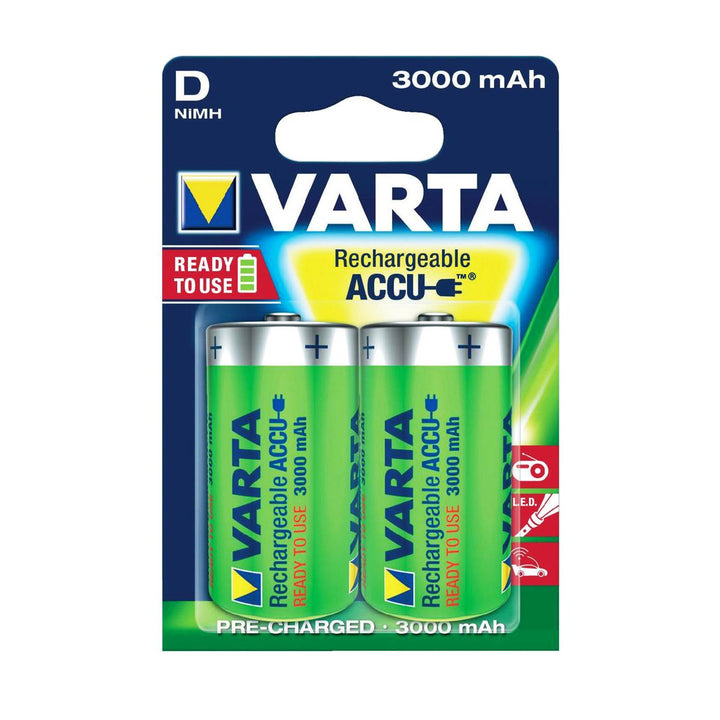 Varta Ready2use - Pojemność nominalna: 3000mAh - Brak efektu pamięci