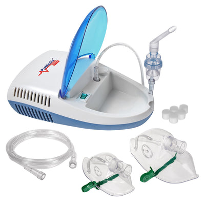 Inhalator nebulizator Promedix, zestaw, maski, filterki, PR-820