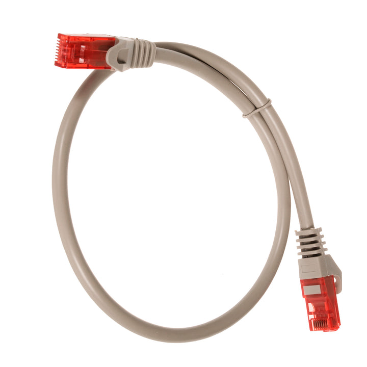 Przewód kabel patchcord UTP cat6 wtyk-wtyk 0,5m szary Maclean MCTV-300 S