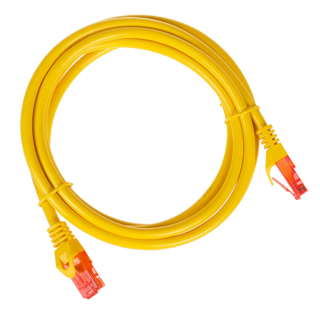 Przewód Maclean, Kabel patchcord UTP, Wtyk-wtyk, Cat6, 2m,Żółty, MCTV-302 Y