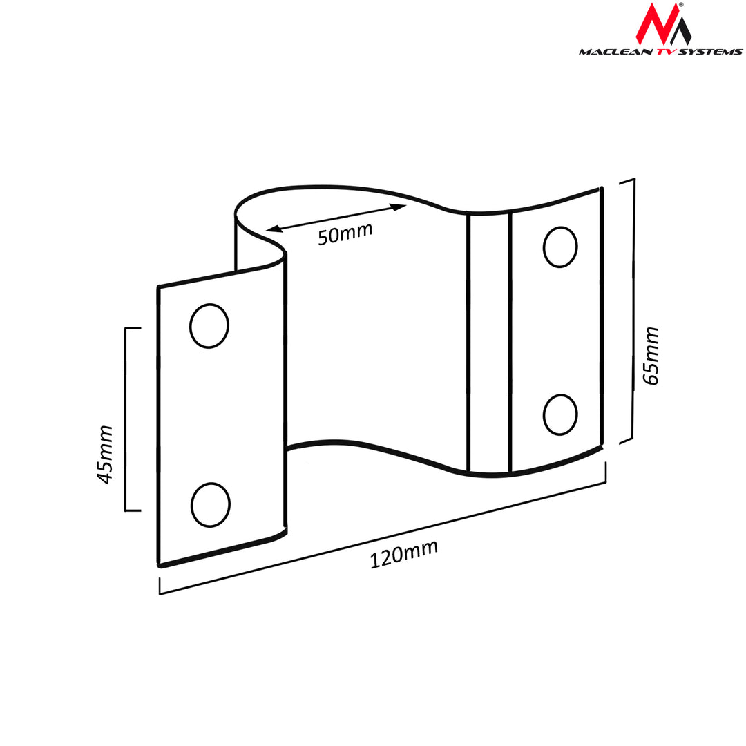 Uchwyt do masztu antenowego 48 mm Maclean MCTV-553