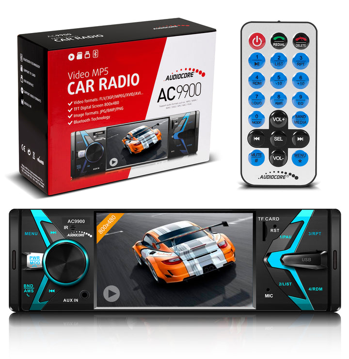 Radioodtwarzacz Audiocore AC9900 MP5 AVI DivX Bluetooth handsfree + pilot