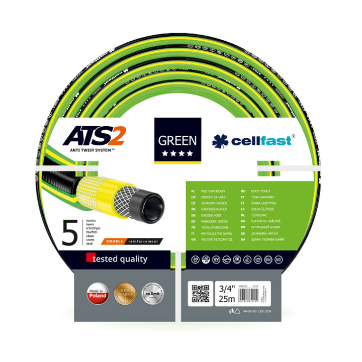 Wąż ogrodowy Cellfast Green ATS2 3/4" 25m 5 warstwowy