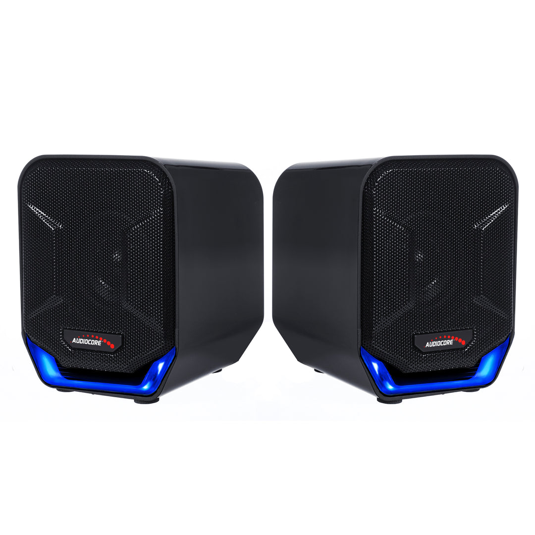 Głośniki komputerowe 6W USB Blue&Black Audiocore AC865 B