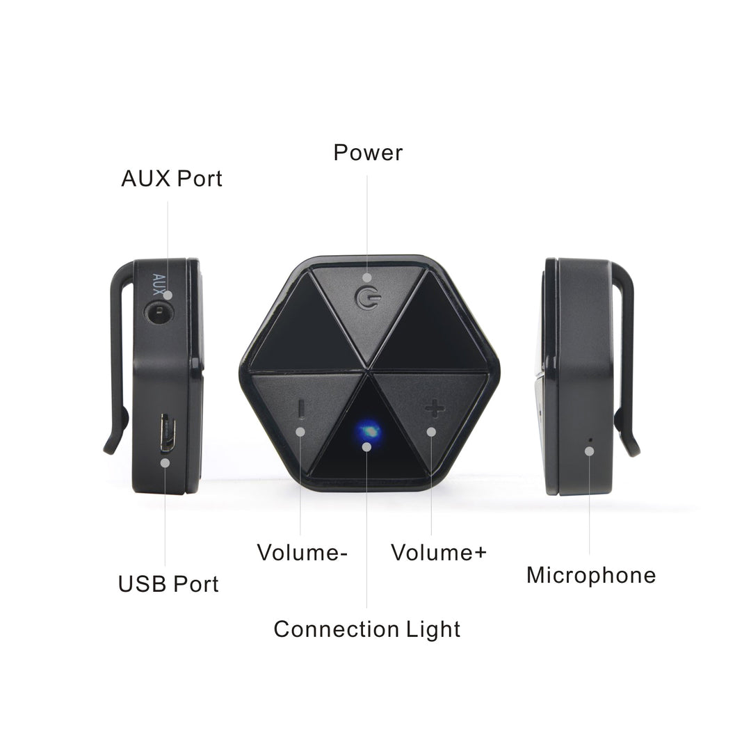 Adapter bluetooth odbiornik z klipsem Audiocore AC815 - HSP, HFP, A2DP, AVRCP