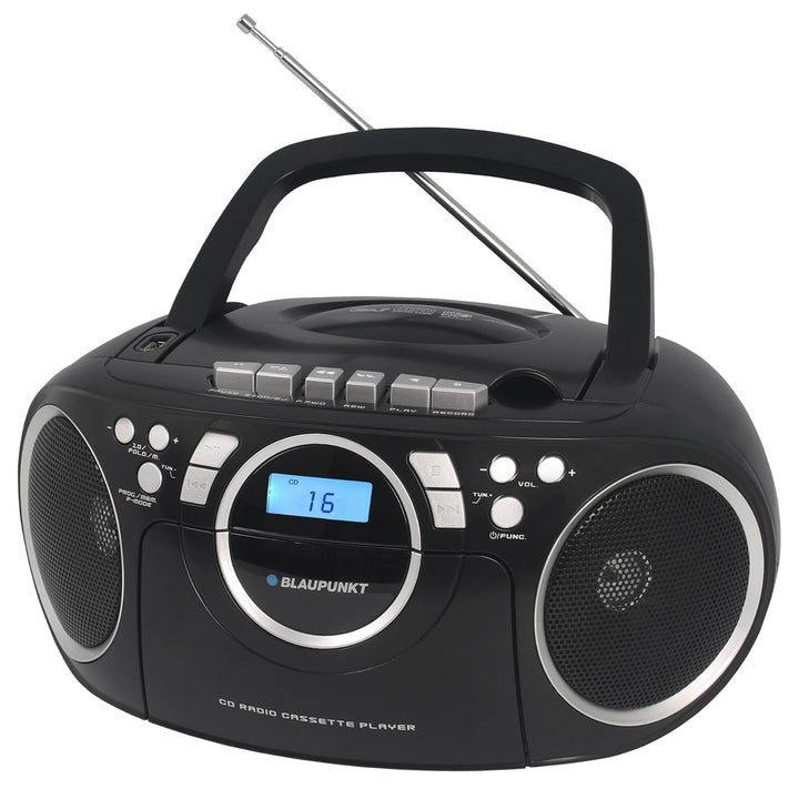 Przenośny radioodtwarzacz kasetowy z CD/MP3/USB Blaupunkt BB16BK czarny