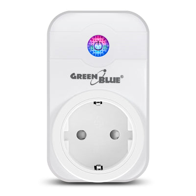 Inteligentne gniazdo WiFi GreenBlue GB155G Może być obsługiwane za pomocą aplikacji iOS lub Android