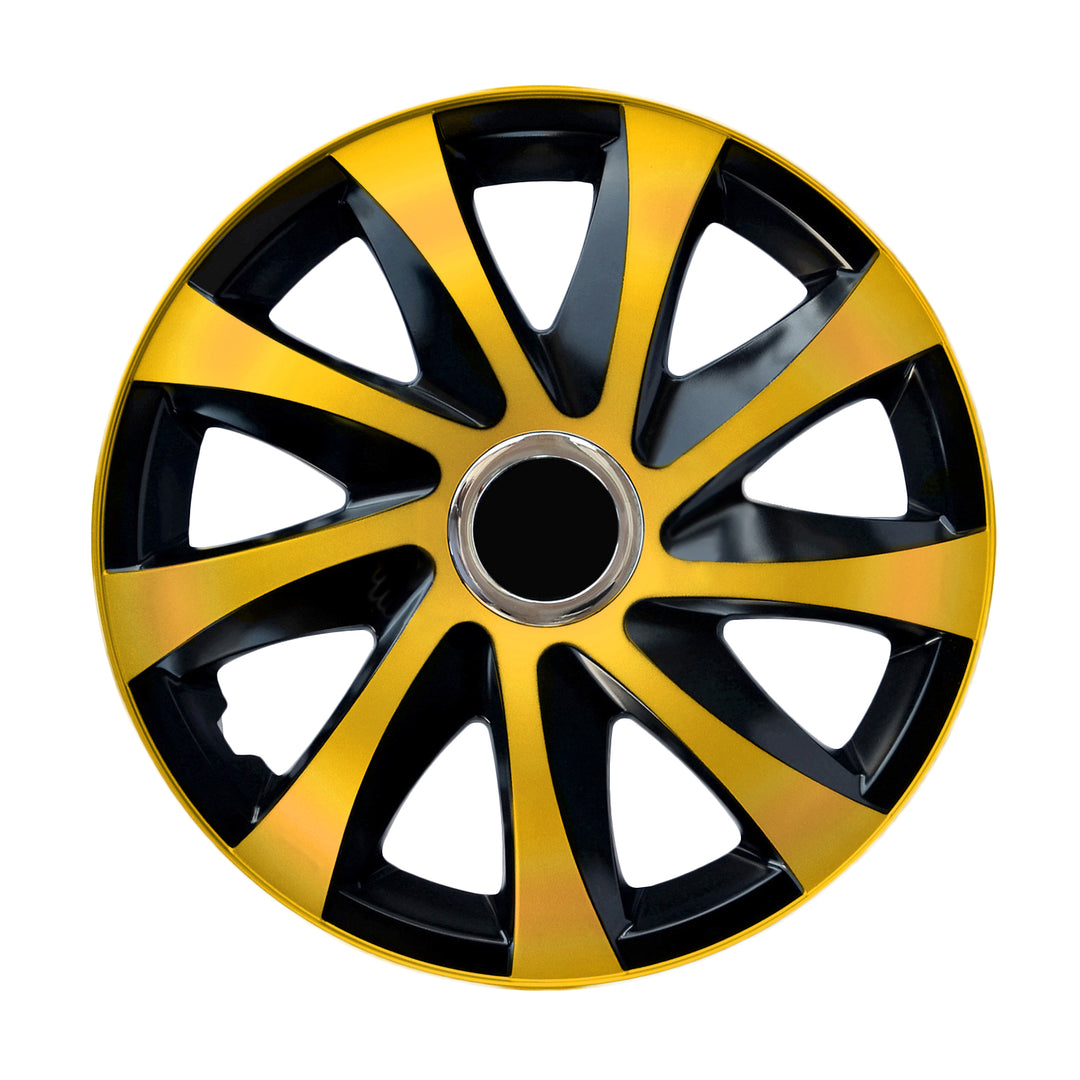 Kołpaki uniwersalne 15" NRM DRIFT Extra gold/black 4 sztuki