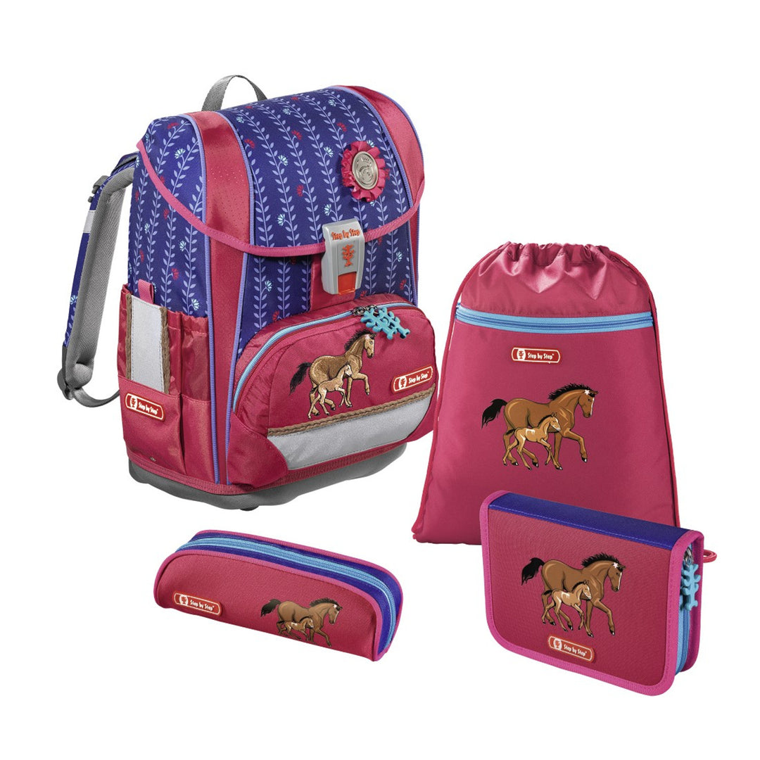 TORNISTER Zestaw 4 elem. HAMA LIGHT 2 LUCKY HORSE STEP BY STEP