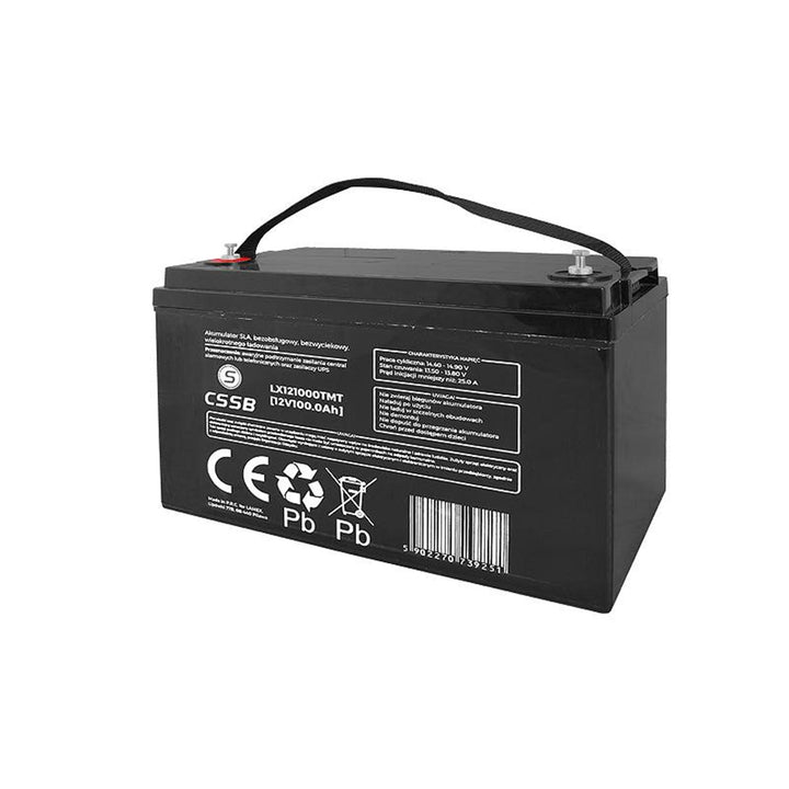 Akumulator żelowy bezobsługowy agm ups 12v 100ah jakość lx121000csqrt