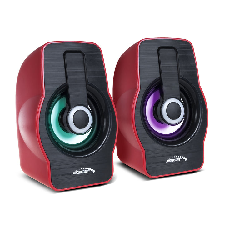 Głośniki komputerowe 6W USB Black/Red Audiocore AC855 R