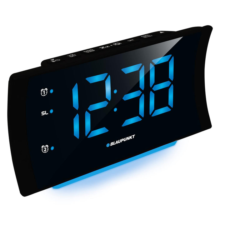 Radiobudzik Blaupunkt, posrt USB, termometr, podwójny alarm, CR80USB