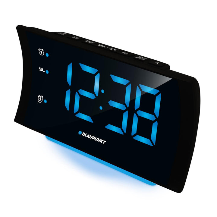 Radiobudzik Blaupunkt, posrt USB, termometr, podwójny alarm, CR80USB