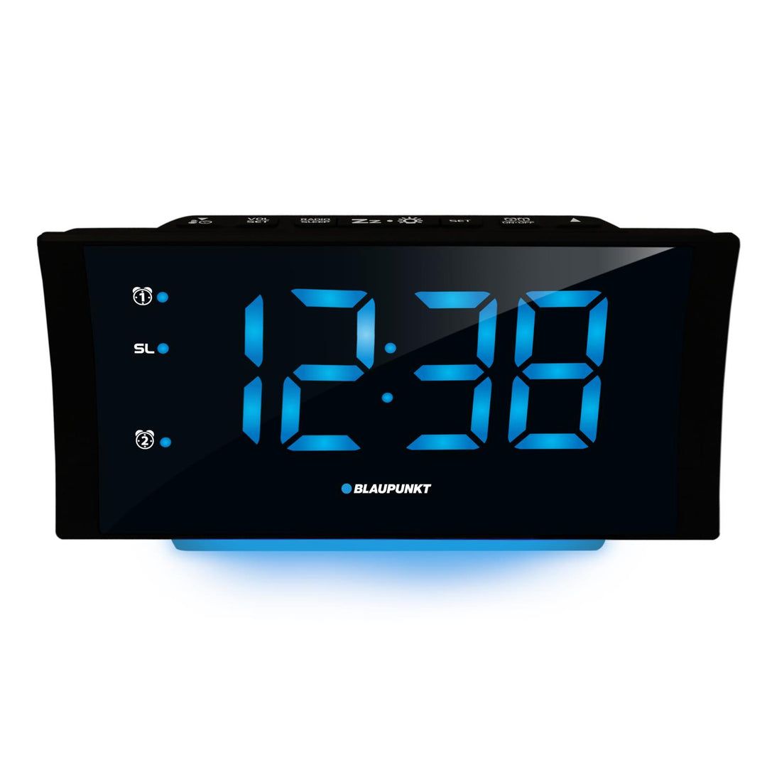 Radiobudzik Blaupunkt, posrt USB, termometr, podwójny alarm, CR80USB