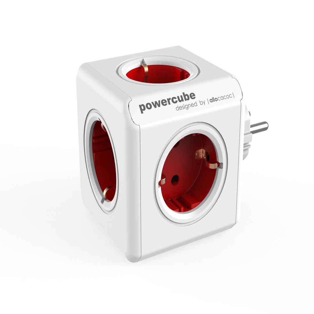 Rozgałęźnik Listwa PowerCube Original 5 gniazd schuko czerwony