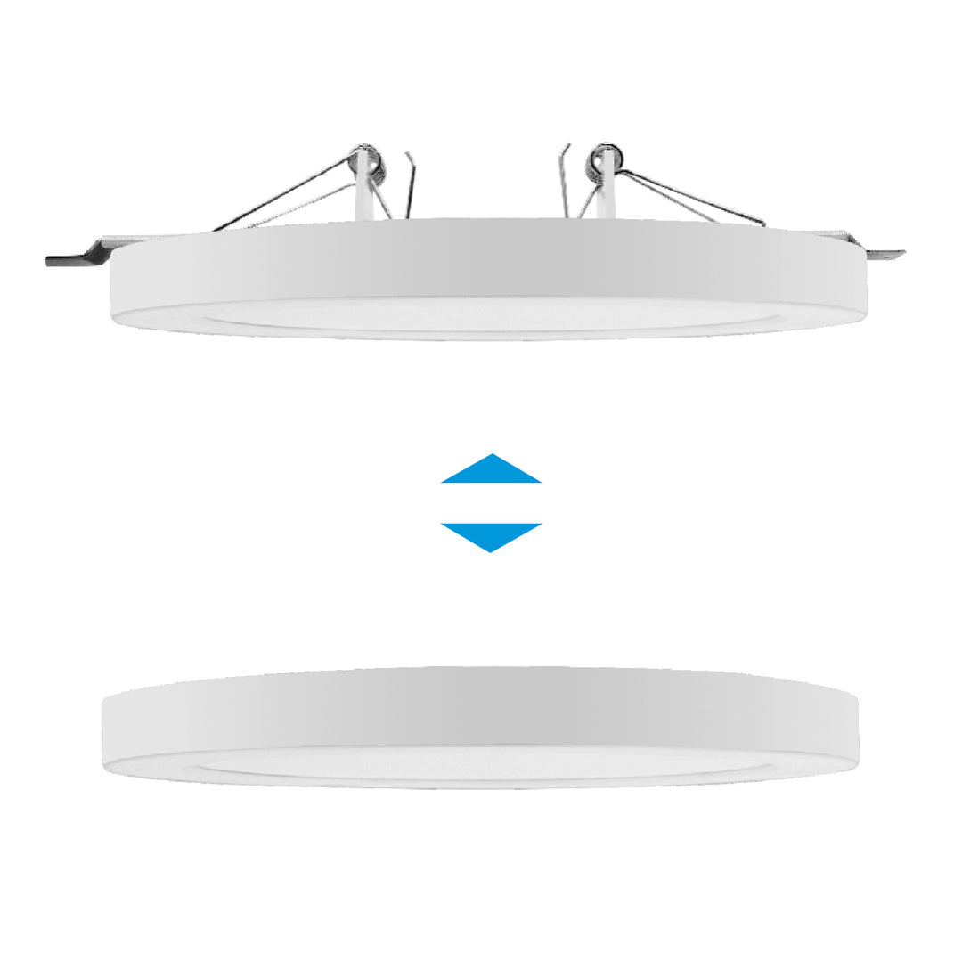 Panel plafon LED 6in1 podtynkowy natynkowy ultra slim 24W 3 kolory (WW, NW, CW) Led4U LD131 wbudowany zasilacz