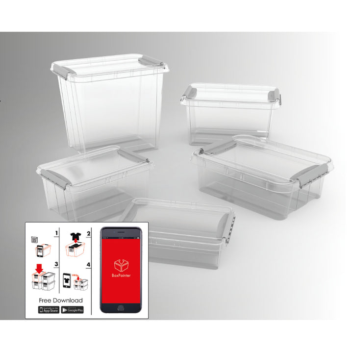 Pojemnik z pokrywą Plast Team Pro Box QR pojemność 21 L