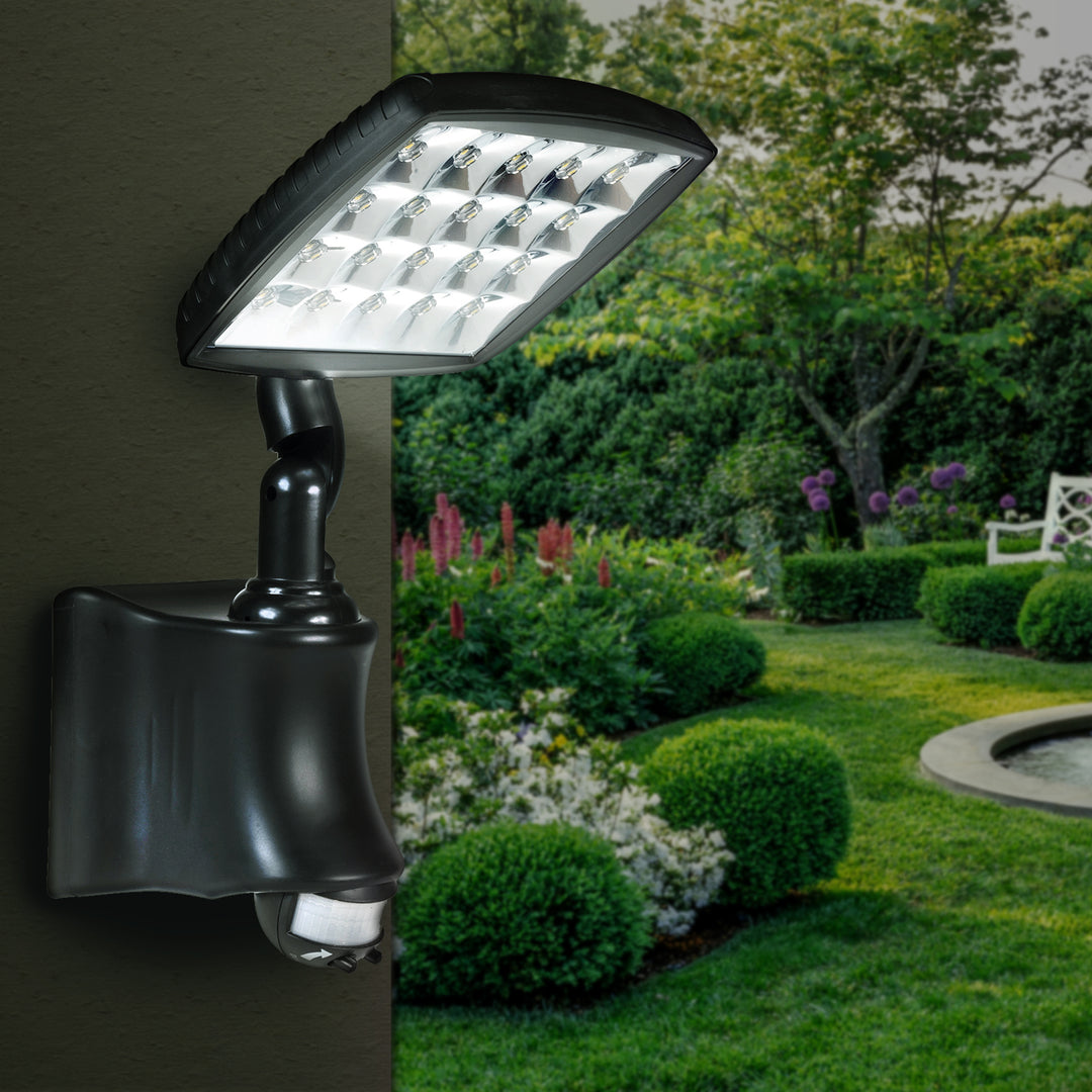 Solarna lampa ścienna z czujnikiem ruchu PIR IP44 2800mAh 280lm GreenBlue GB163