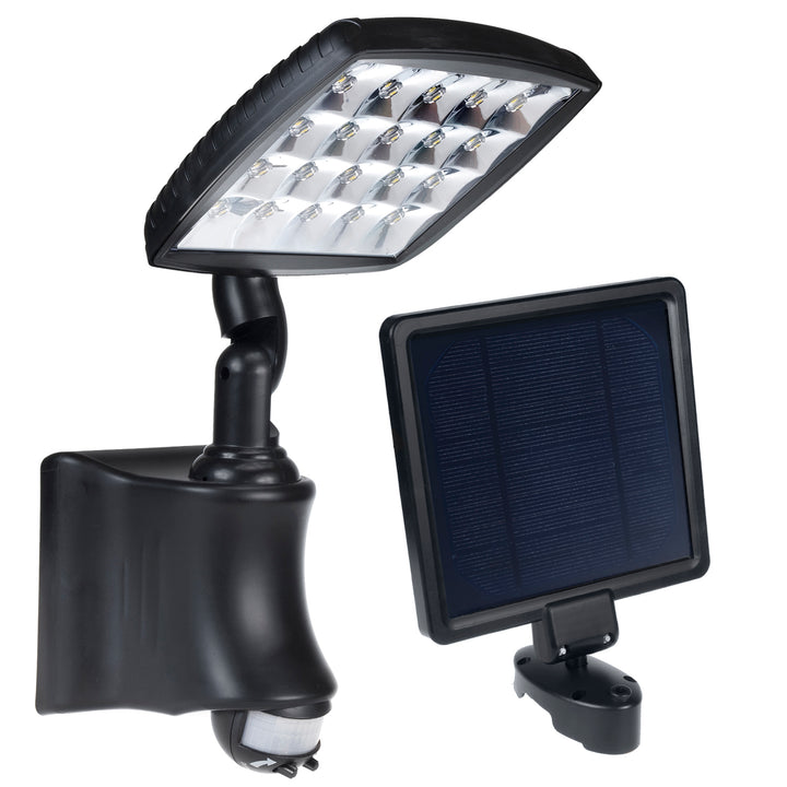 Solarna lampa ścienna z czujnikiem ruchu PIR IP44 2800mAh 280lm GreenBlue GB163