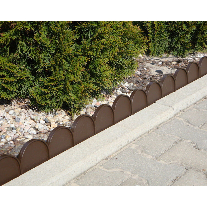 Obrzeże ogrodowe Garden Line IKRA 10m cemno brązowy