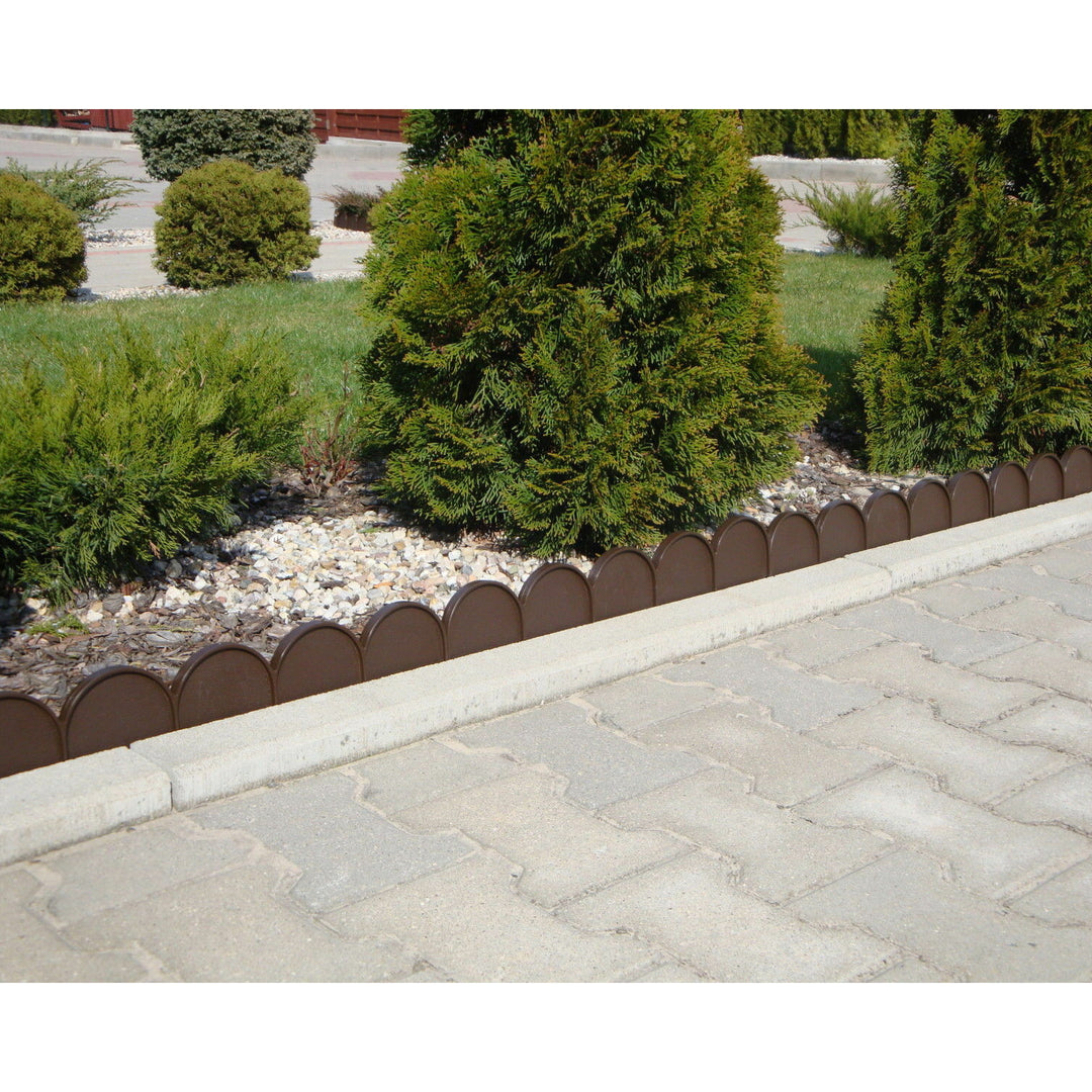 Obrzeże ogrodowe Garden Line IKRA 10m cemno brązowy