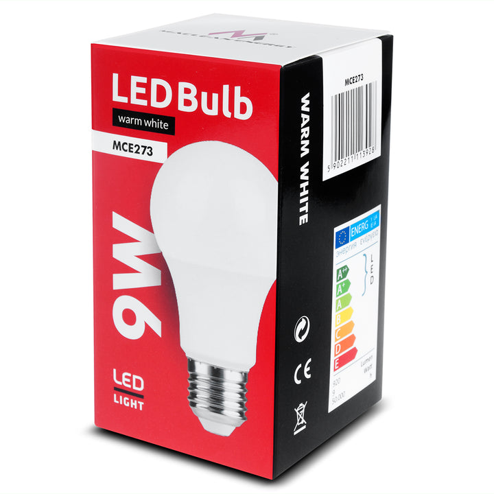 Żarówka LED E27, 9W 230V Maclean Energy MCE273 WW ciepła biała 3000K 920lm