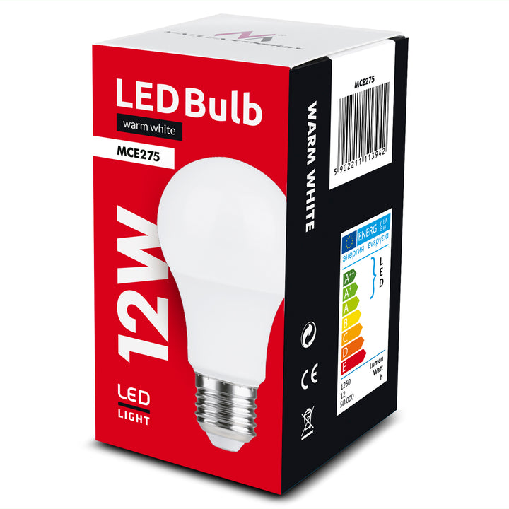 Żarówka LED E27, 12W 230V Maclean Energy MCE275 WW ciepła biała 3000K 1250lm