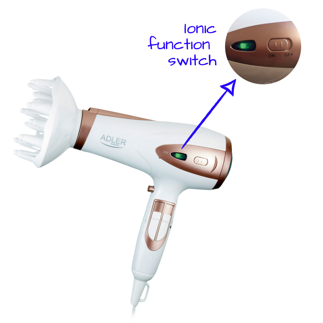 Suszarka do włosów z jonizacją Adler AD 2248 Zimny nadmuch