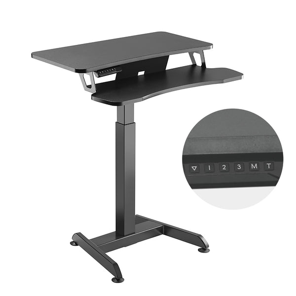 Biurko elektryczne, stolik, stacja robocza regulacja wys, Maclean MC-835 max wys 122cm max 37 kg - do pracy stojąco siedzącej