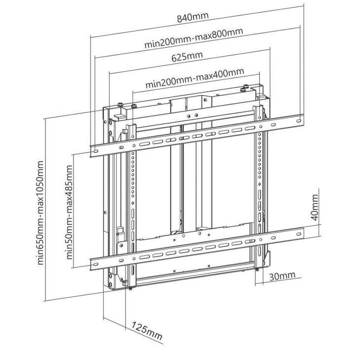 Uchwyt ścienny tablicy interaktywnej Maclean MC-852 40kg max 37"-55" max VESA 800x400